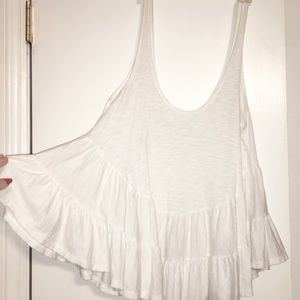 Flowy white tank top